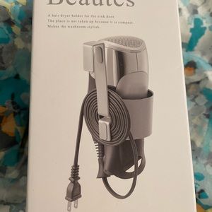 Brand new in box! Hair Dryer holder in white organizer